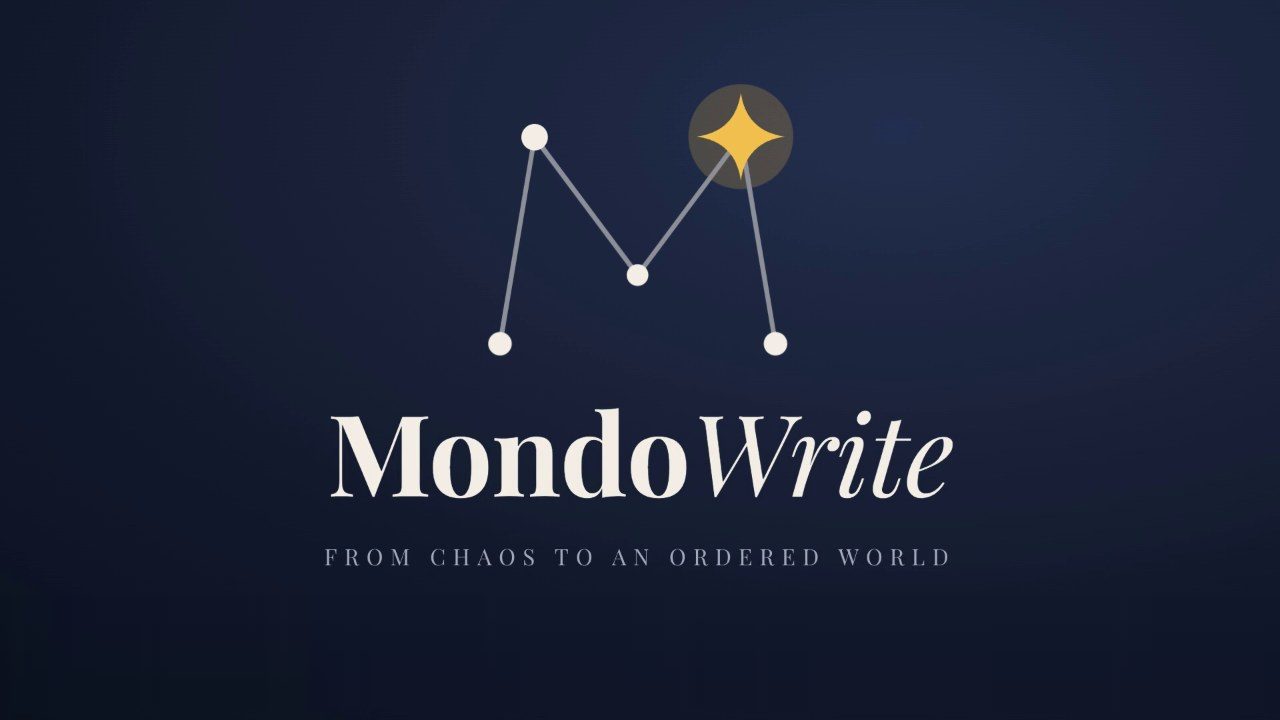 Video presentation of MondoWrite, writing software for novelists and screenwriters